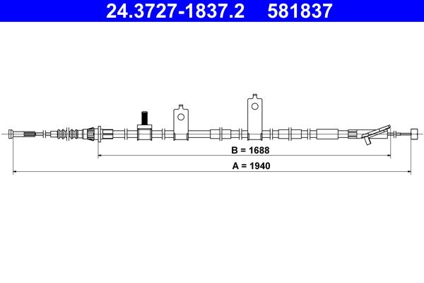 Seilzug, Feststellbremse ATE 24.3727-1837.2
