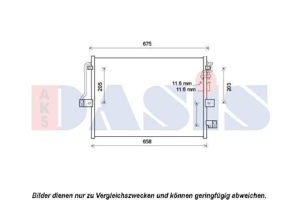 Kondensator, Klimaanlage AKS DASIS 512062N