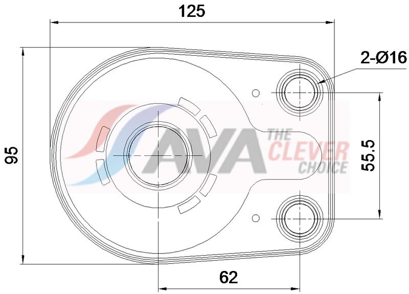 Ölkühler, Motoröl AVA QUALITY COOLING CR3150