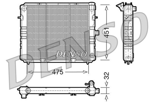 Kühler, Motorkühlung DENSO DRM20074