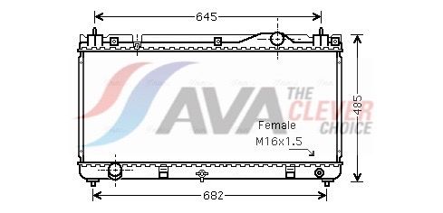 Kühler, Motorkühlung AVA QUALITY COOLING TO2342