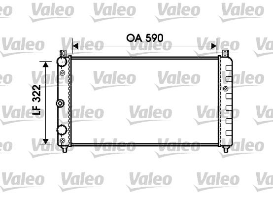 Kühler, Motorkühlung VALEO 732479