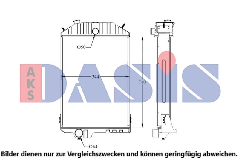 Kühler, Motorkühlung AKS DASIS 440471N