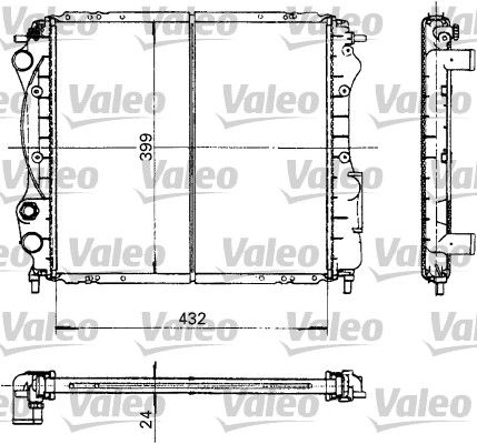 Kühler, Motorkühlung VALEO 730181