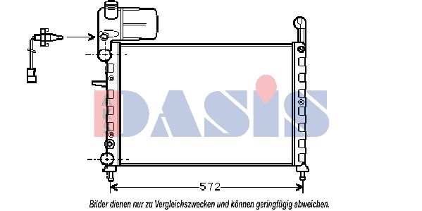 Kühler, Motorkühlung AKS DASIS 080630N