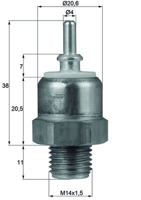 Temperaturschalter, Kühlerlüfter MAHLE TSW45