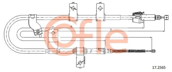 Seilzug, Feststellbremse COFLE 17.2565