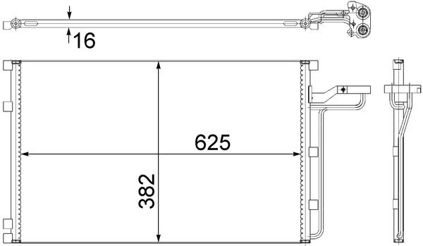 Kondensator, Klimaanlage MAHLE AC551001S