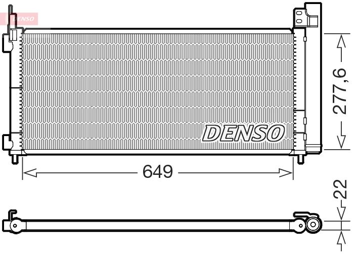 Kondensator, Klimaanlage DENSO DCN51021