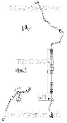 Hydraulikschlauch Lenkung TRISCAN 8516 18001