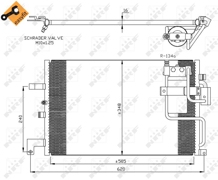 Kondensator, Klimaanlage NRF 35299