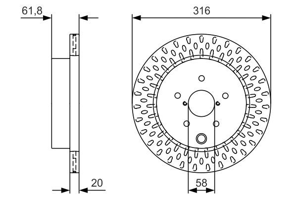 Bremsscheibe BOSCH 0986479V05