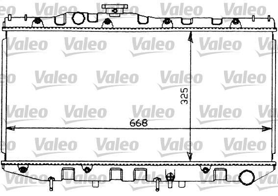 Kühler, Motorkühlung VALEO 731097