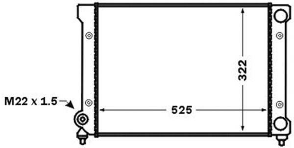 Kühler, Motorkühlung MAHLE CR1532000S
