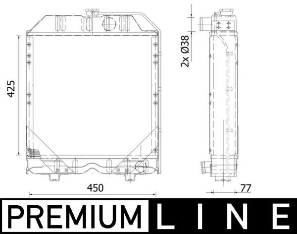 Kühler, Motorkühlung MAHLE CR2294000P