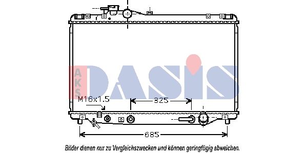 Kühler, Motorkühlung AKS DASIS 210136N