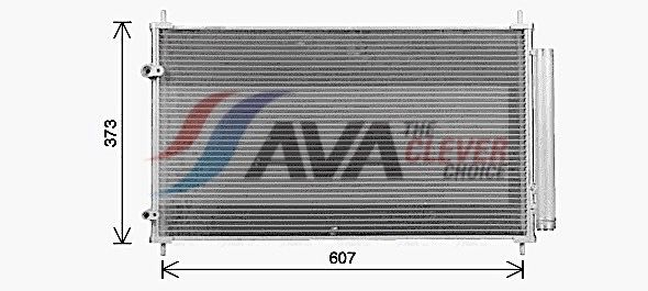 Kondensator, Klimaanlage AVA QUALITY COOLING TO5773D