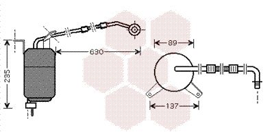 Trockner, Klimaanlage VAN WEZEL 7700D033