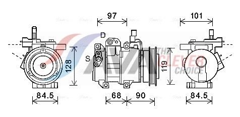 Kompressor, Klimaanlage AVA QUALITY COOLING KAAK261