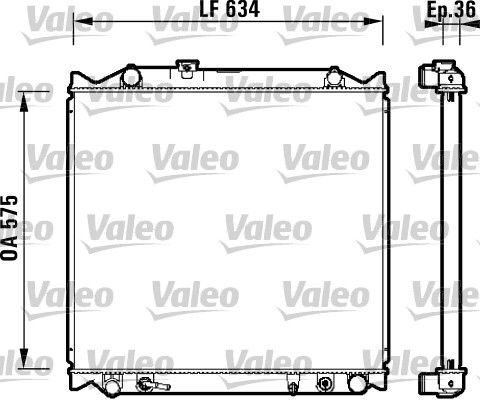 Kühler, Motorkühlung VALEO 734206