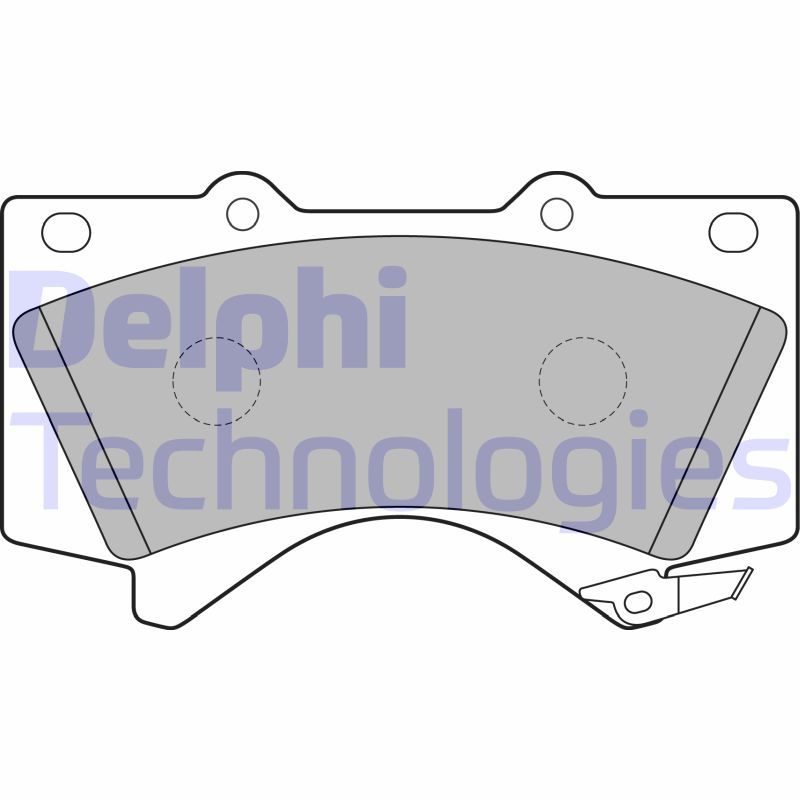 Bromsbeläggssats, skivbroms DELPHI LP2134