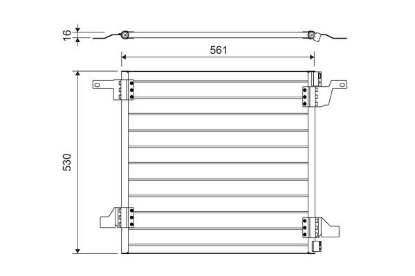 Kondensator, Klimaanlage VALEO 817458