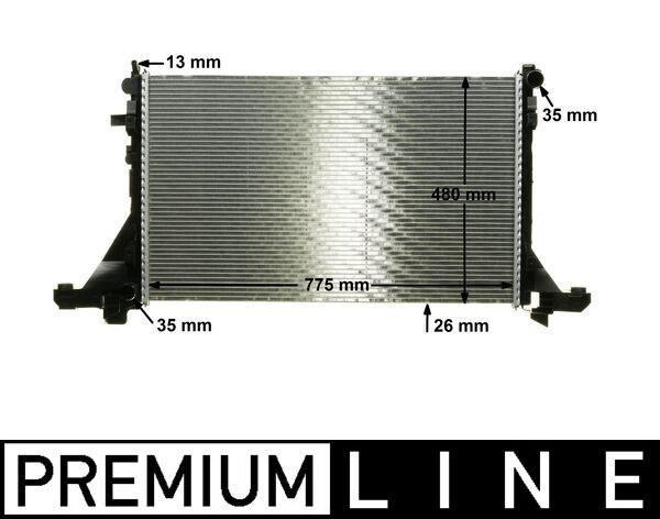 Kühler, Motorkühlung MAHLE CR1770000P