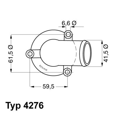 Thermostat, Kühlmittel WAHLER 4276.87D