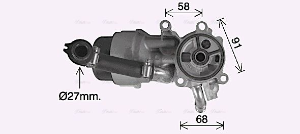 Ölkühler, Motoröl AVA QUALITY COOLING cn3307h