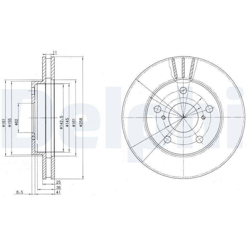 Bremsscheibe DELPHI BG3355