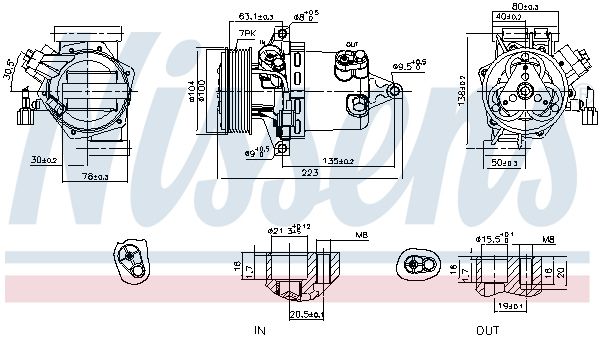 Klimakompressor NISSENS 890053