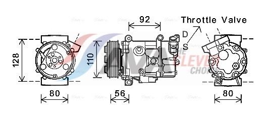 Kompressor, Klimaanlage AVA QUALITY COOLING BWK416
