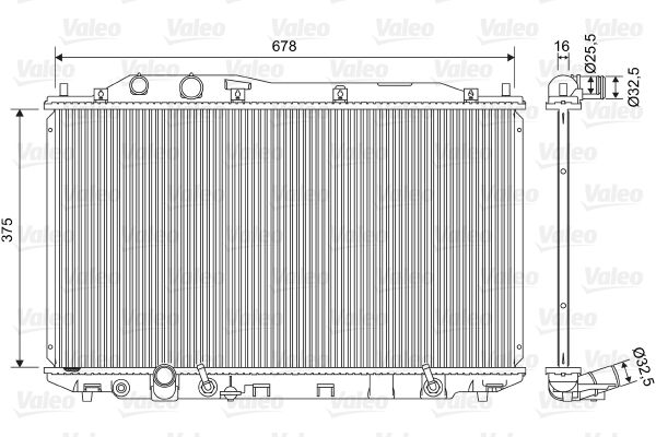 Kühler, Motorkühlung VALEO 701570