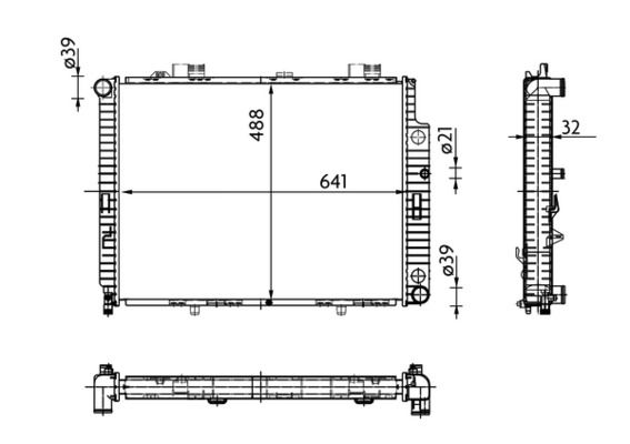 Kühler, Motorkühlung MAHLE CR309000S