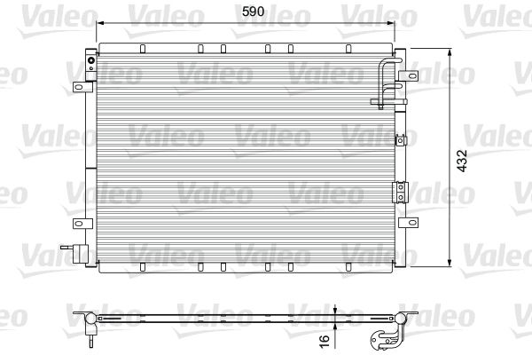 Kondensator, Klimaanlage VALEO 818080