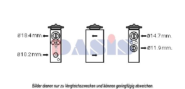 Expansionsventil, Klimaanlage AKS DASIS 840171N