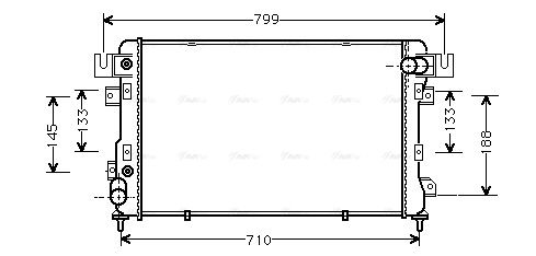 Kühler, Motorkühlung AVA QUALITY COOLING cr2011