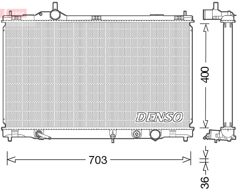 Kühler, Motorkühlung DENSO DRM50095
