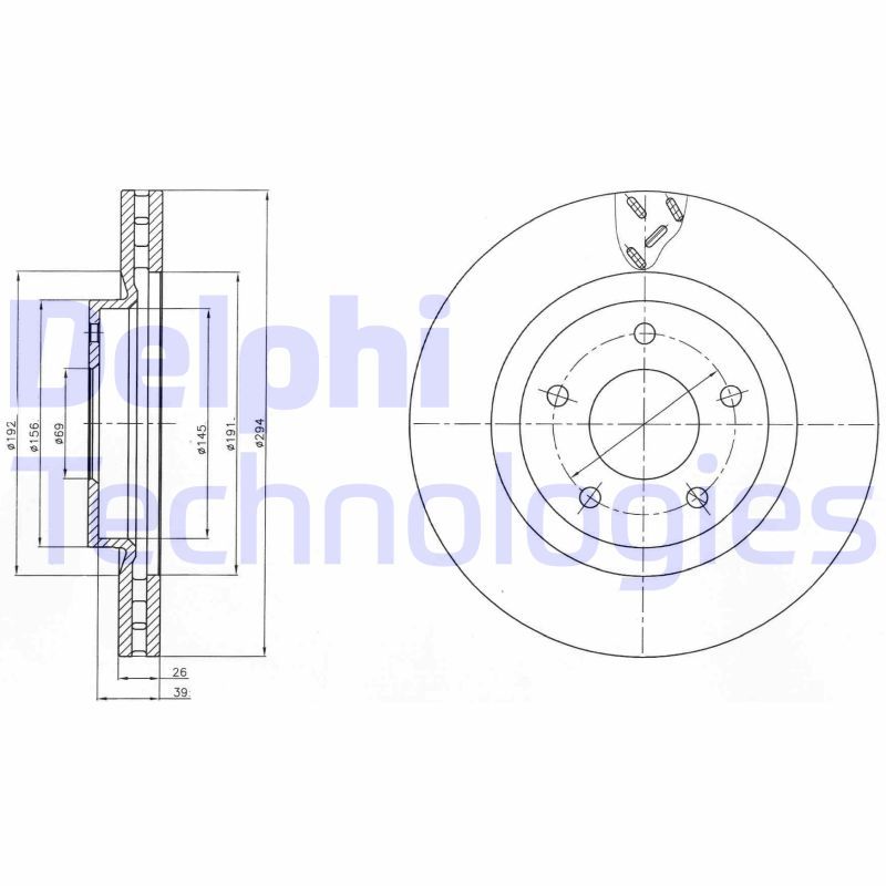 Bromsskiva DELPHI BG4246