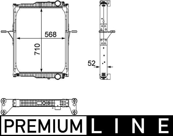Kühler, Motorkühlung MAHLE CR822000P