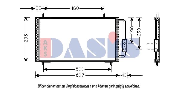 Kondensator, Klimaanlage AKS DASIS 022290N