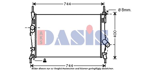 Kühler, Motorkühlung AKS DASIS 090075N