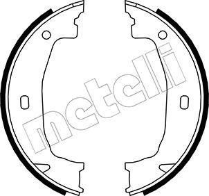 Bremsbackensatz, Feststellbremse METELLI 53-0018