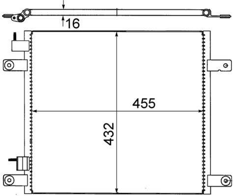 Kondensator, Klimaanlage MAHLE AC705000S