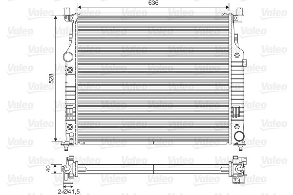 Kühler, Motorkühlung VALEO 701569