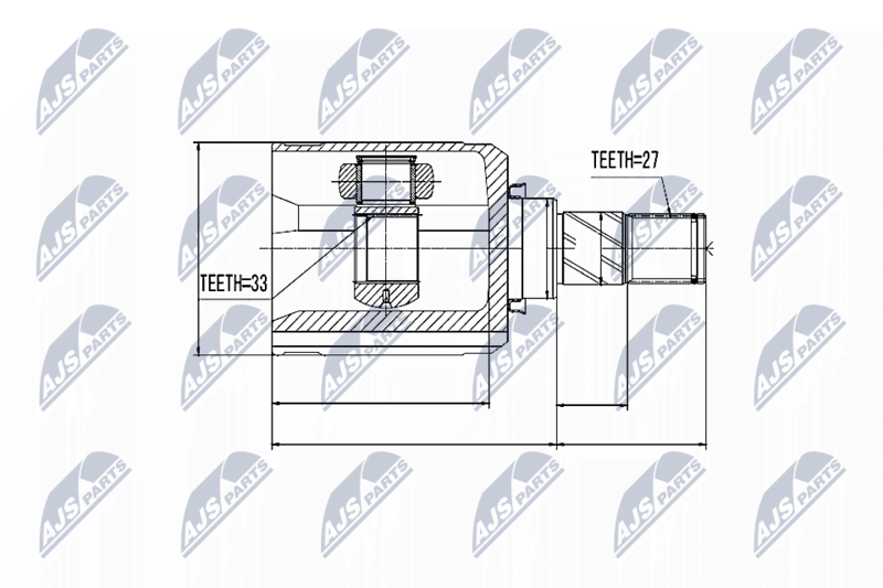 Gelenksatz, Antriebswelle NTY NPW-NS-032