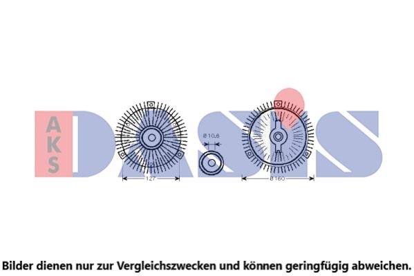 Kupplung, Kühlerlüfter AKS DASIS 158070N