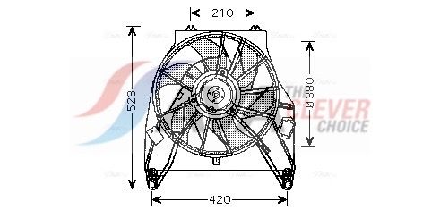 Lüfter, Motorkühlung AVA QUALITY COOLING RT7538
