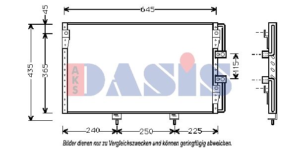 Kondensator, Klimaanlage AKS DASIS 210065N