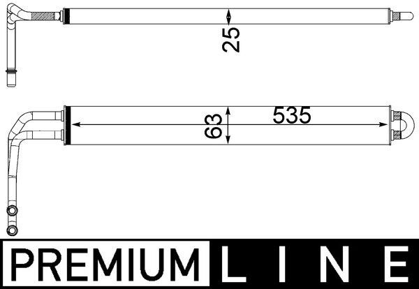 Ölkühler, Lenkung MAHLE clc 100 000p